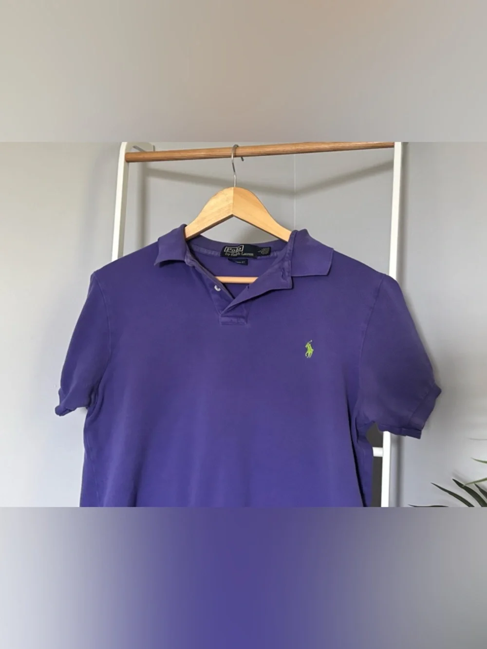Ralph Lauren Purple Polo with Green Pony Embroidery - Picture 5 of 16